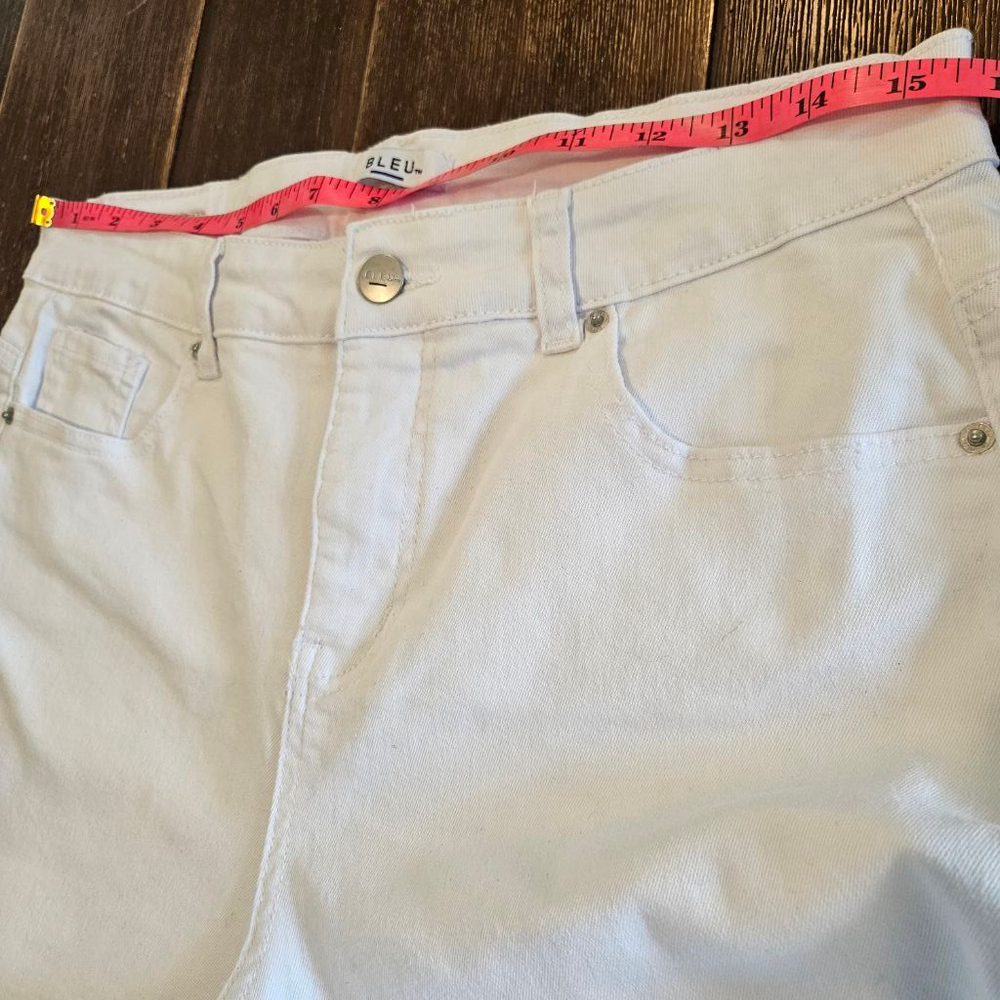 Women's BLEU Capri Pants Size 14P White - Picture 7 of 9